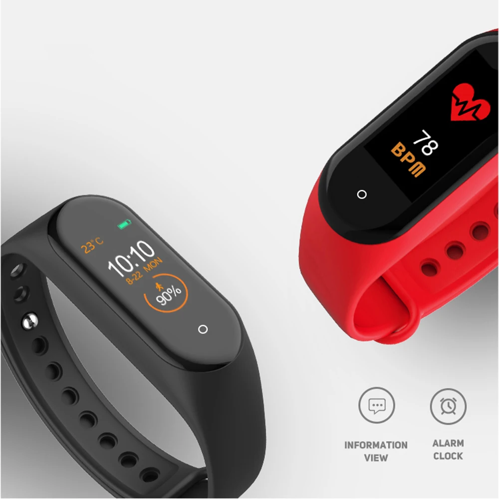 

Smart Band Wristband Heart rate/Heart Rate Monitor/Pedometer Sports Fashion Bracelet M4 Health Fitness bracelet For IOS Android