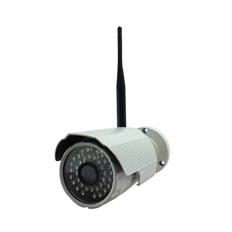 12V2A+Audio Full-HD 1080P 2.0MP Wireless Wifi IP Camera White metal Waterproof Bullet Camera security outdoor 36IR Night Vision