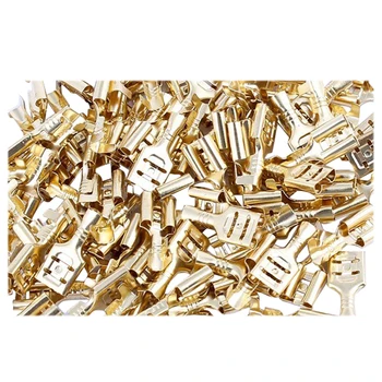 

WSFS Hot 100 Pcs Car Speaker 6.3mm Female Spade Terminal Wire Connector