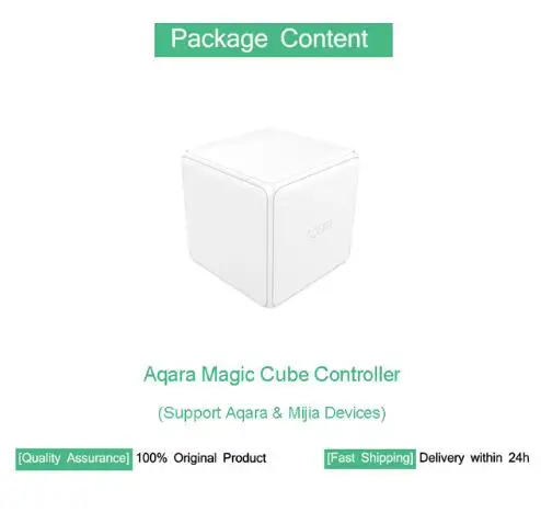 Xiao mi Aqara mi Magic Cube контроллер Zigbee версия поддержка обновления шлюза умный дом mi jia устройство беспроводной mi Home приложение C2 - Цвет: 1pc