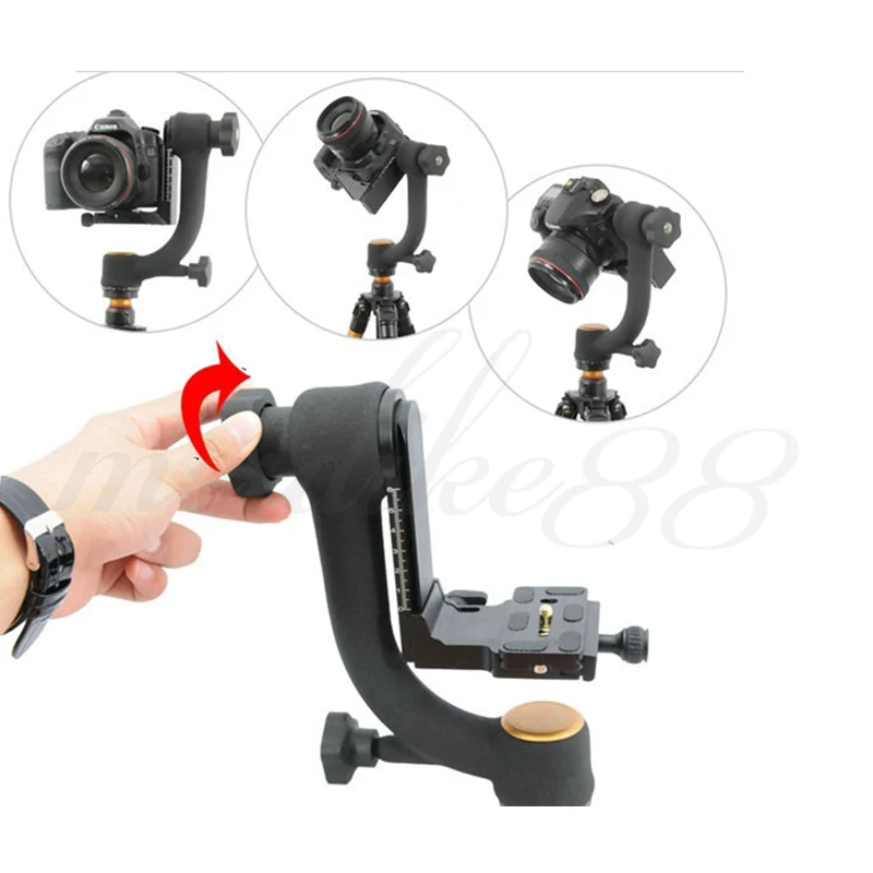 Pro 1/4" 360 Swivel Pro Panoramic Gimbal clamp Tripod Ball Head QZSD 45