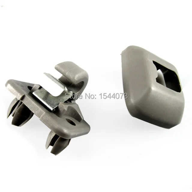 

2pcs Gray Sun Visor Clips Hooks Bracket Hanger 8U0 857 562 8U0857562 8U0 857 562 For Audi A1 A4 A3 A5 Q3 Q5 TT