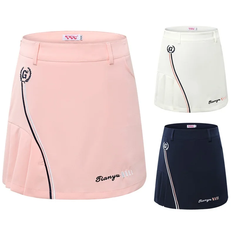 

Golf Clothes Female Short Skirt Summer Woman Pleated Tennis Mini Skirt Safety Pleater Fold Culottes Wrinkle Dress XL D0671