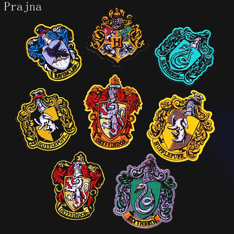 

Prajna Cheap Embroidered Patches Punk Rock Hippie Patch Stickers Iron On Patches For Clothes Stripes Skull Applique Badges