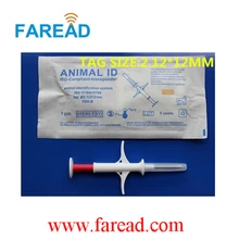 FREE SHIPPING x50pcs 2.12*12mm Animal Syringe+ x1pc Pet ID Scanner for Livestock Management ISO Standard