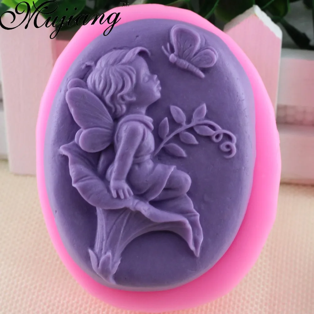 

Angel Craft Art Handmade Soap Silicone Mold Resin Clay Candle Moulds Gumpaste Chocolate Cupcake Baking Mold Q068
