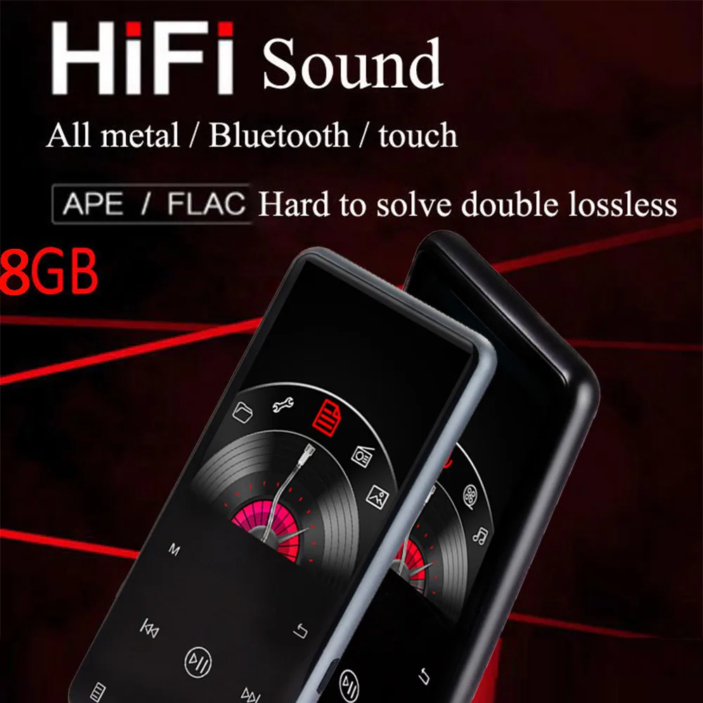 

New 1pc 8GB 100H Bluetooth Hifi Microphone MP3 MP4 Player 2.4" TFT LCD Screen Walkman Lossless Recorder Pen FM Radio 10Jul 4