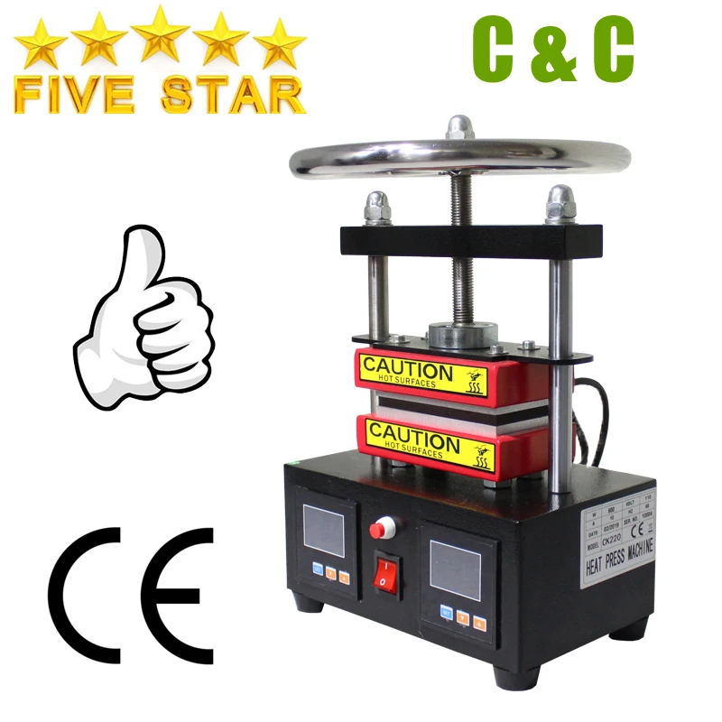 

All Five-star Praise Easy Operation Dual Heating Plates Oil Extractor Rosin Heat Press Machine Heat Rosin Press Model NO.CK220