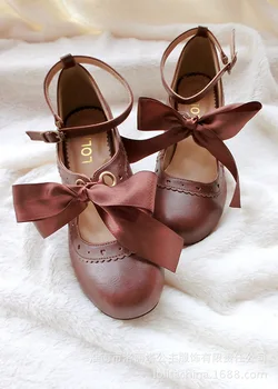 

2019 Special Offer Free Shipping New Lolita Cosson Girls'day Ribbon Ballet Ladies' Shoes, Girls'single Shoes And High-heeled