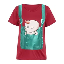 Рубашки для грудного вскармливания; топы с короткими рукавами; Одежда для кормящих детей с рисунком; топы; футболки; топы для беременных