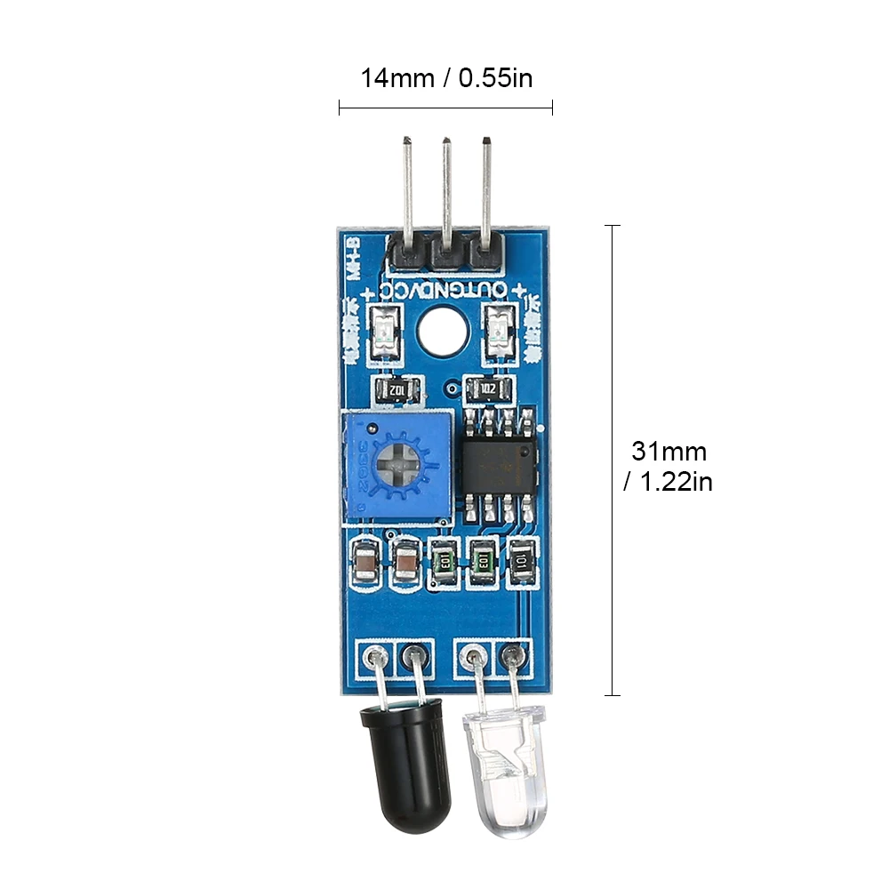 2Pcs Obstacle Avoidance Sensor Infrared Ir Sensor Smart Car For Arduino hh