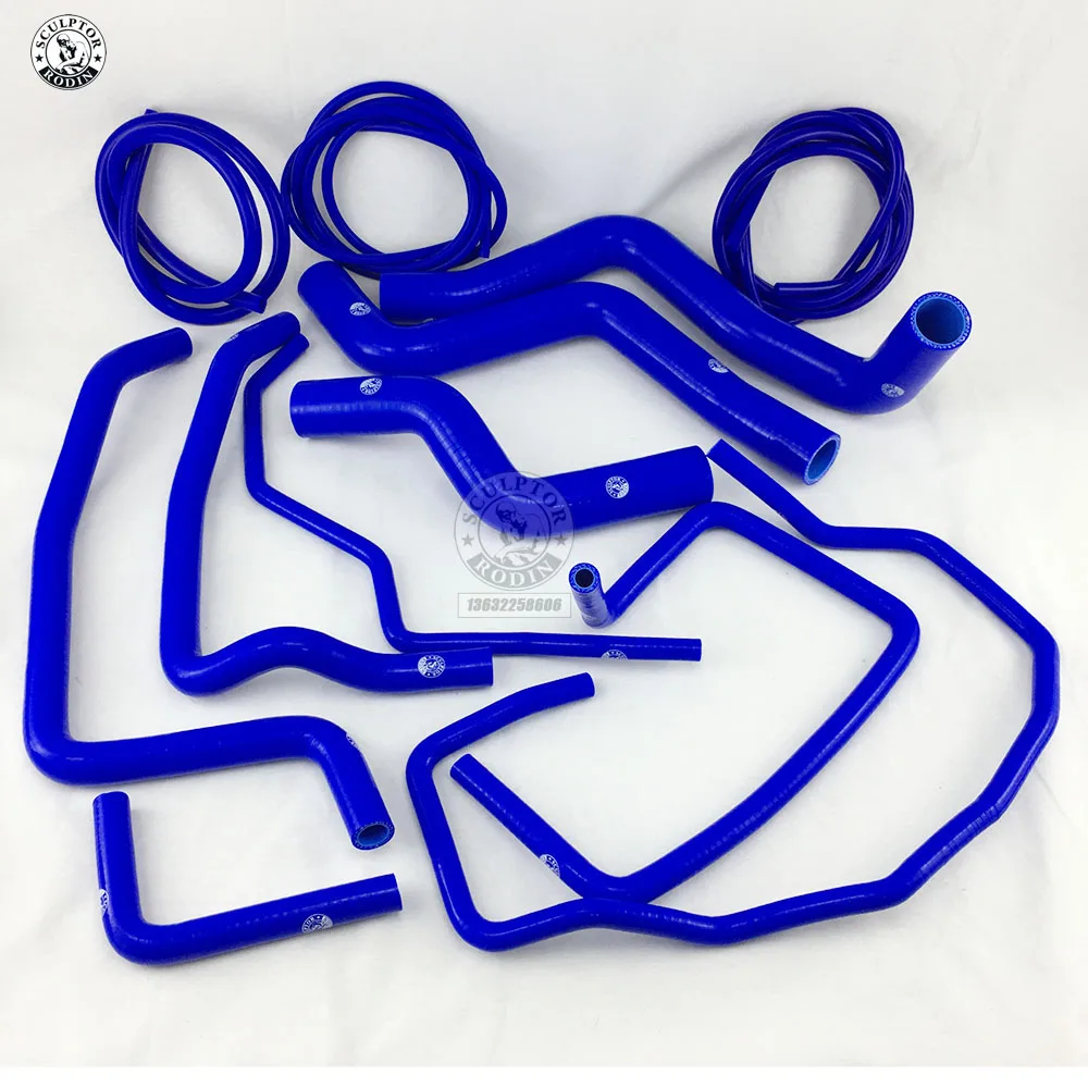 Silicone Radiator Coolant Heater Hose Fit + Vacuum Hose Kit For Mazda