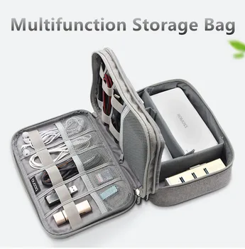

Travel Digital Storage Bag Portable Digital USB Cable Charger Earphone Cosmetic Pouch Storage Organizer Bag Case