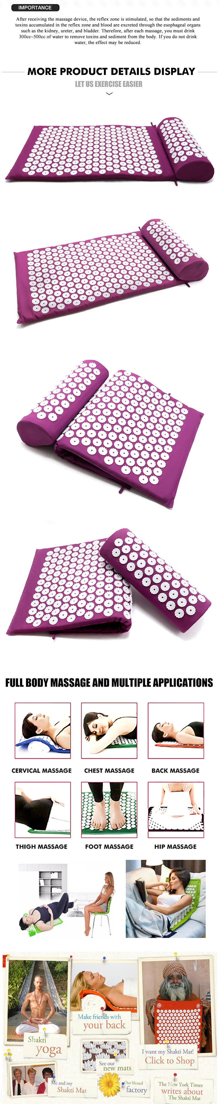 Acupressure Yoga Mat for Relieve Back Body Pain – Spike Acupuncture