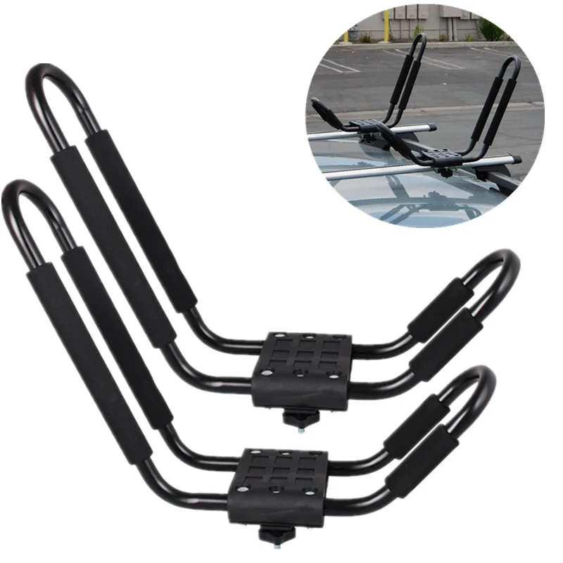

2PCS Universal Car Roof Rack Aluminum Luggage Box Roof Top Box Luggage Boat Carrier Luggage Car Rack