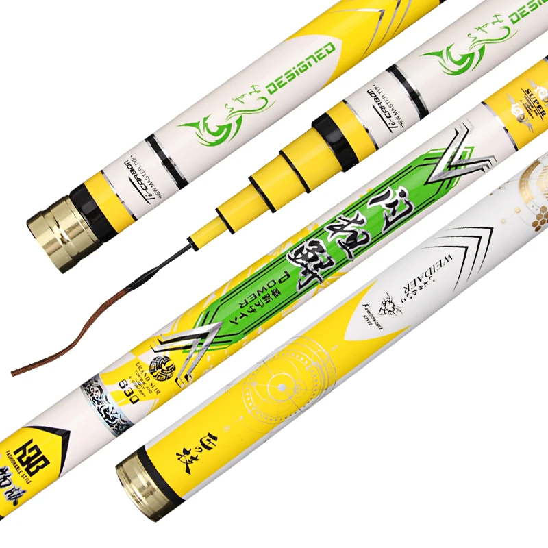 

3.6m -9m 12H Super Hard Taiwan Fishing Rod 19 Tone Squid and Herring Fishing Poles Hand Olta Black Pit Fishing Canne Peche Pesca