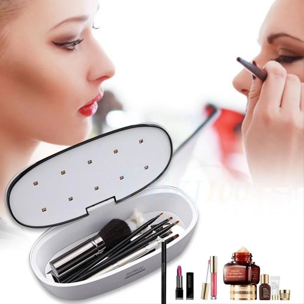 

SUNUV LED Sterilizer Box Nail Tools For Comestic Beauty Makeup Brushes Salon UV Rechargeable Disinfection Box Cleaning Device