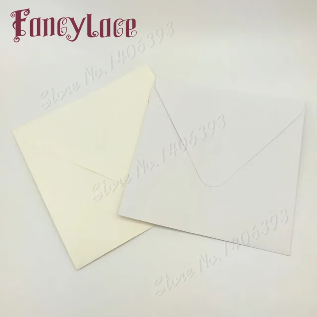 50pcs lot 16 16cm white ivory square invitations wedding invitation