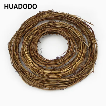 

10cm /20cm Dried flowers Rattan Artificial flower Garland Christmas decoration Ring For DIY Handmade Door Hanging floral wreaths