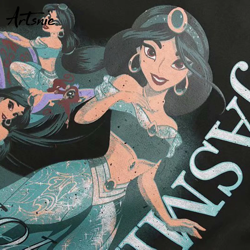 Artsnie الكرتون طباعة محبوك بلوزات النساء الربيع 2019 س الرقبة عارضة الأسود المتضخم هوديس الشارع الشهير بلوزات الإناث Artsnie الكرتون طباعة محبوك بلوزات النساء الربيع 2019 س الرقبة عارضة الأسود المتضخم هوديس الشارع الشهير بلوزات الإناث