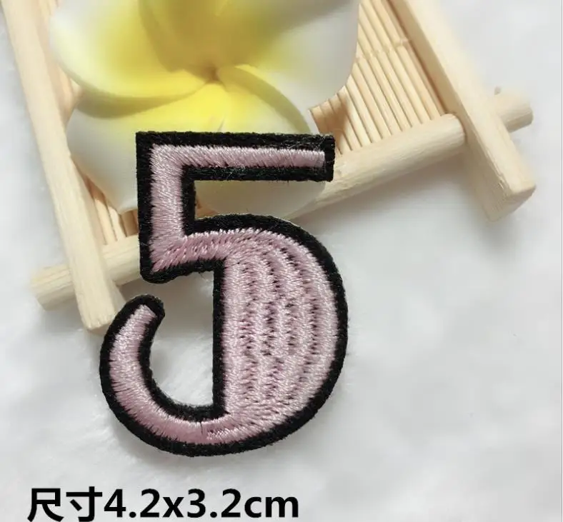 nunber iron on patches for kids 7