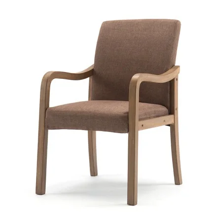 Современный обеденный стул из дерева простые скандинавские кресла с откидной спинкой ткань учебное кресло для гостиной стулья для ресторана отеля