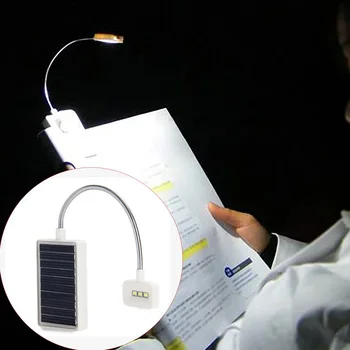 

5V 80mA Adjustable Mini Solar LED Book Light Clip Multi-Use Led Table Lamp Suitable for Music Stand or Book Reading Light