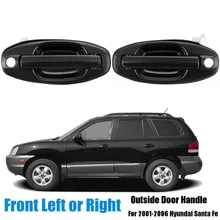 Front Left /Right Car Exterior Door Handle Black for Hyundai Santa Fe 2001 2002 2003 2004 2005 2006 8265026000 82650-26000