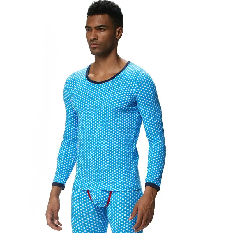 JOCKMAIL Brand Men Thermal Underwear Long Johns Sets 2pcs tops+pants Bottom Underwear cueca Gay Underwear leggings Underpants