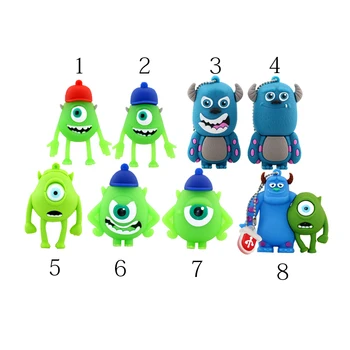 

Cute Monster University Smile Cow 64GB 32GB 16GB 8GB 4GB Mike Wazowski USB 2.0 Memory Disk Stick Storage Flash Card Pen Drive