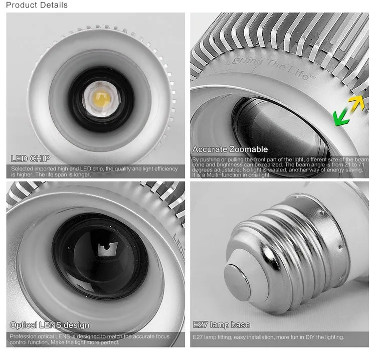 Высокое качество E27 3 Вт Светодиодный точечный светильник для гостиной светильник ing фон декоративный светильник для выставочного зала лампа AC100-240V