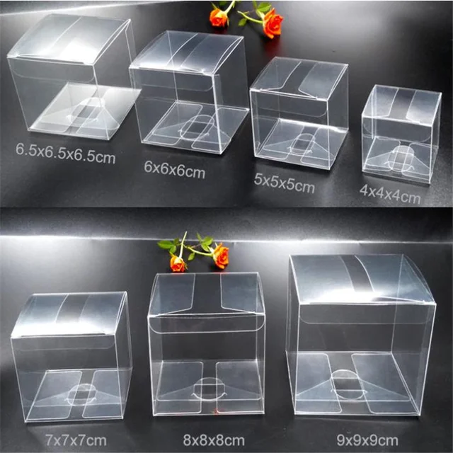 5 Pcs Clear Rectangle Small Storage Boxes with Lid Containers Display Boxes  Favor Gift Box for Candy Pill Jewelry Christmas - AliExpress