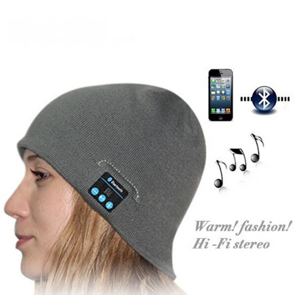 

2016 Hot Bluetooth Music Headband Magic Stereo Headphone Hat Sports Bluetooth Earphone Hat With Mic Answer Call fone