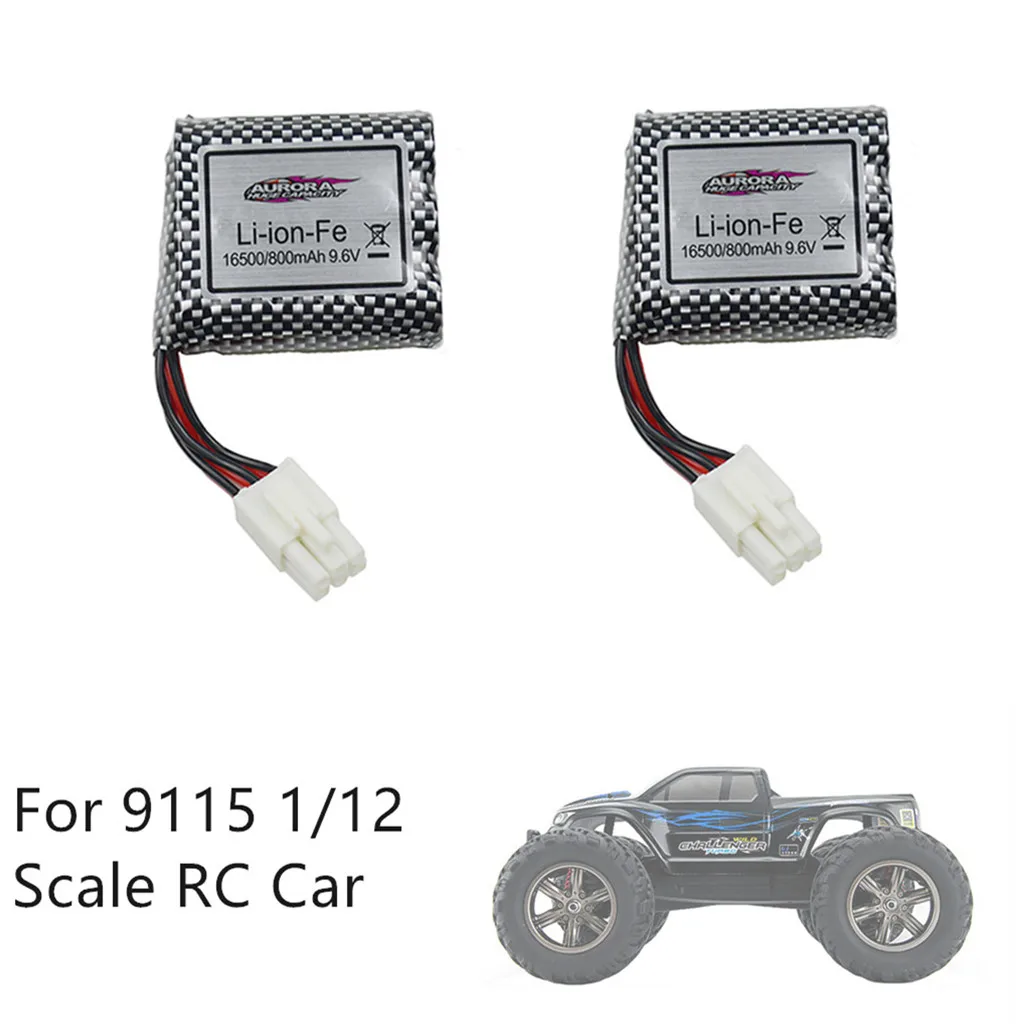 

Model parts 2PCS upgrade 9.6V 800mah lithium battery spare parts for 1/12 9115 S911 RC car battery accessories L0625