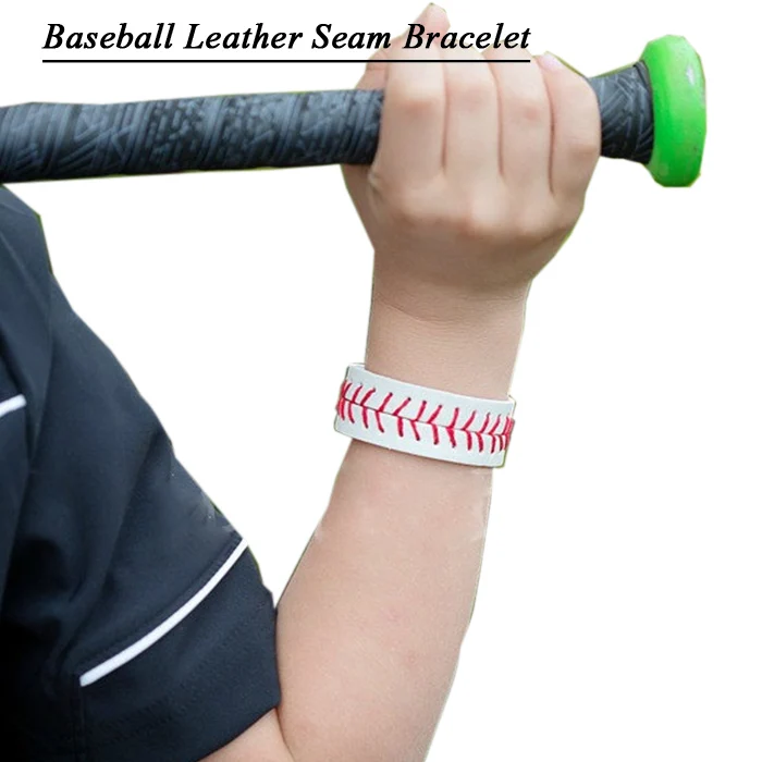 2017 кожаный Софтбол/бейсбольный браслет|baseball bracelet|bracelet braceletleather baseball bracelet |
