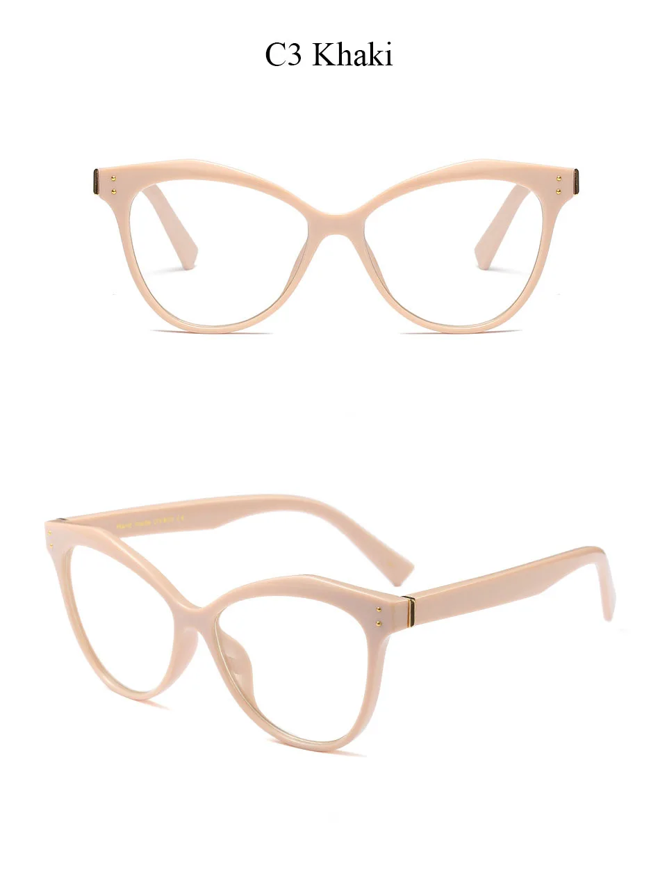 Glasses Frame Male AMANKEI Fashion Cat Eye Solid Eyeglasses Frame Women Unisex Plastic Optical Glasses Frame Female 92113 (7)