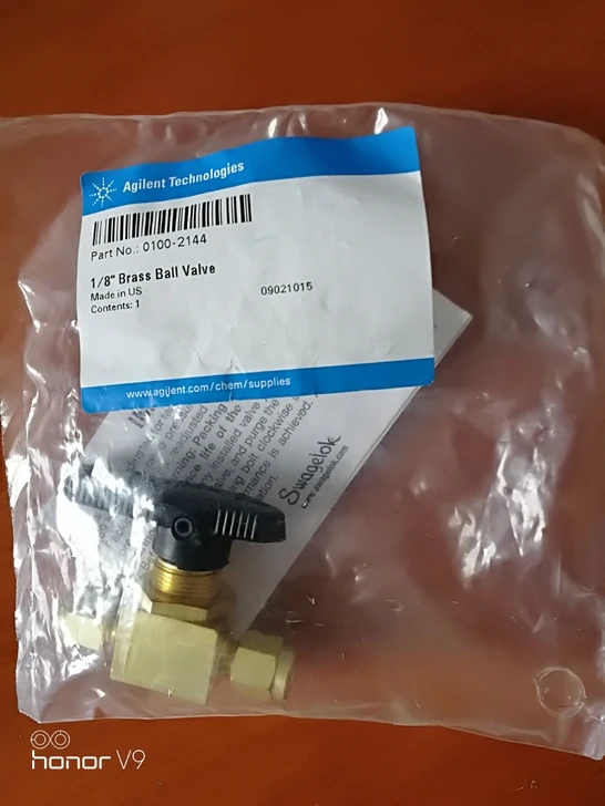 Válvula de Esfera de Cobre Válvula de 1 Agilent No. Item 0100-2144 Novo on – Off 8
