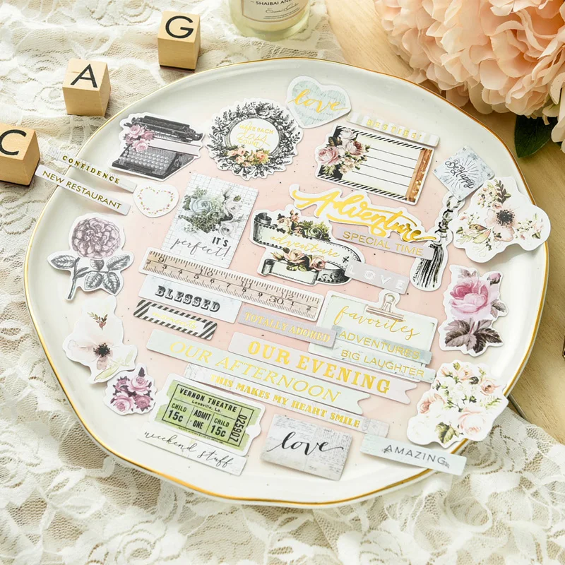 

KSCRAFT 52pcs Special Time Paper Stickers for Scrapbooking Happy Planner/ DIY Crafts/ Card Making Decoration