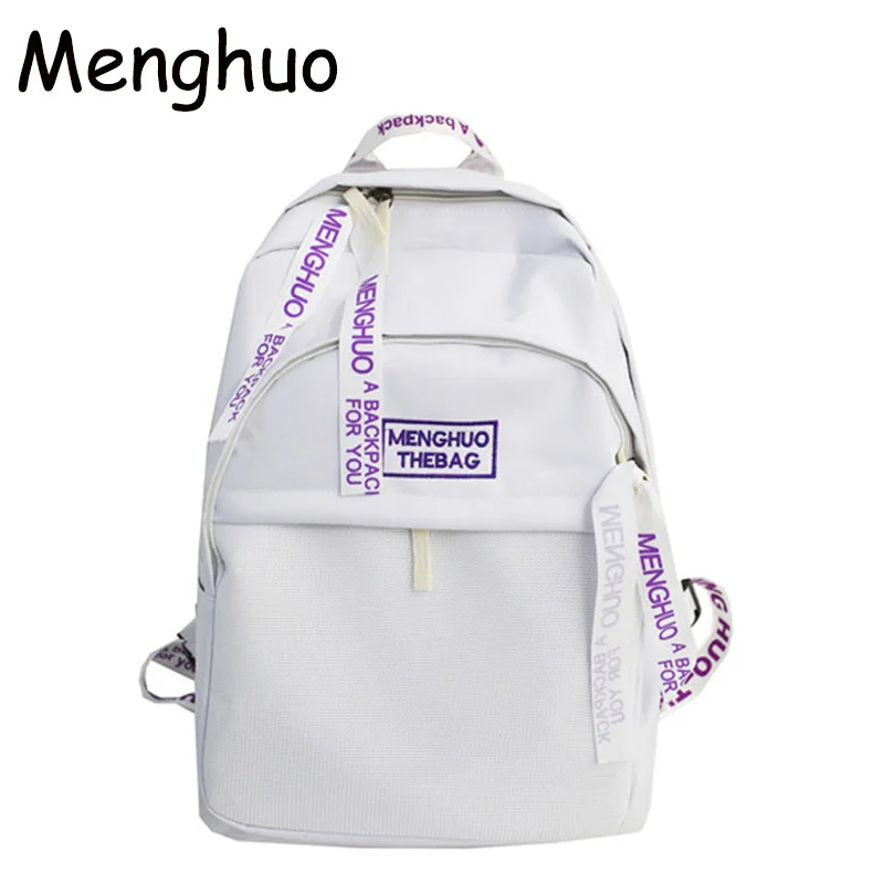 

Menghuo The Bag For School Bag Travel 2019 New Women Backpack Fashion Casual Oxford Shoulder Bag Backpack Female Student Mochila