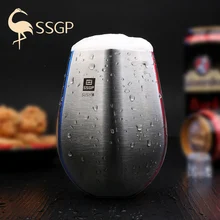 Ssgp утолщаются 304 из нержавеющей стали пивная кружка холодный напиток сок чашка винный стакан красивая кружка чашка из нержавеющей стали