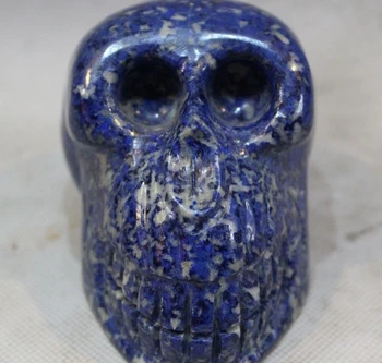 

Costful Tibet Buddhism Temple Carved Bluestone death'shead Skull Head Statue