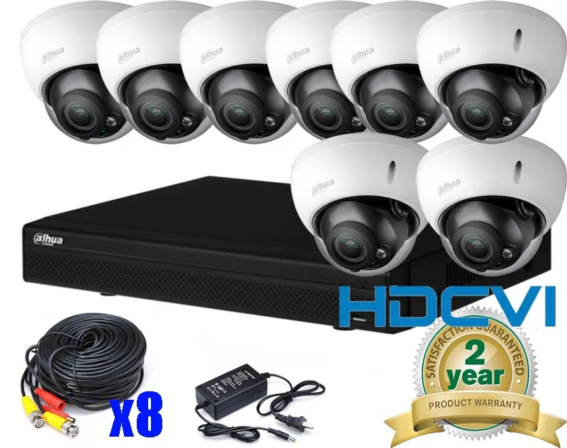 

Dahua HD 2.0MP Video Surveillance CCTV System 8CH HD 1080P HD CVI/CVR DVR Kit 8xIR 30M Outdoor HDCVI dome CVI Camera System Kit