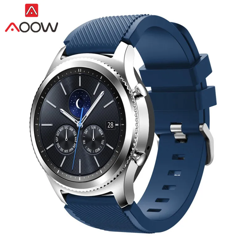 22 мм силиконовый ремешок для часов для samsung Galaxy Watch 46 мм huawei Watch GT Активный браслет ремешок для gear S3 Frontier Classic - Цвет ремешка: Royal blue
