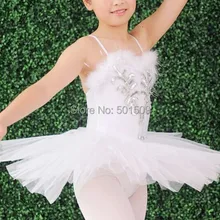 ; балетное трико для девочек с изображением лебедя, озера; платье с блестками; балетное трико; нарядное платье для сцены