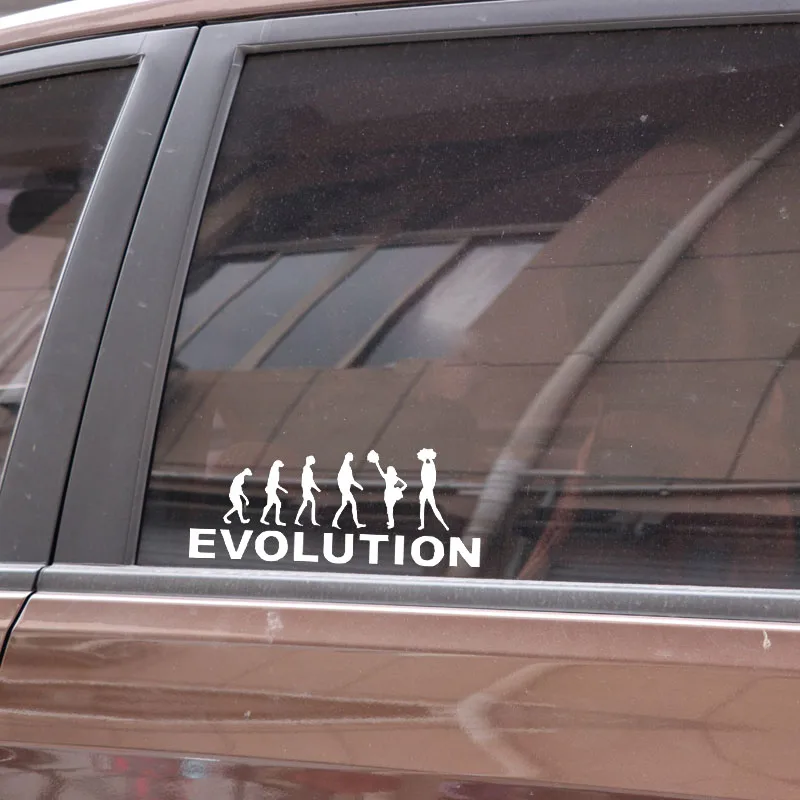 YJZT 15 4*6 3 см модная EVOLUTION Cheerleader декор для Автомобиля Виниловые высококачественные