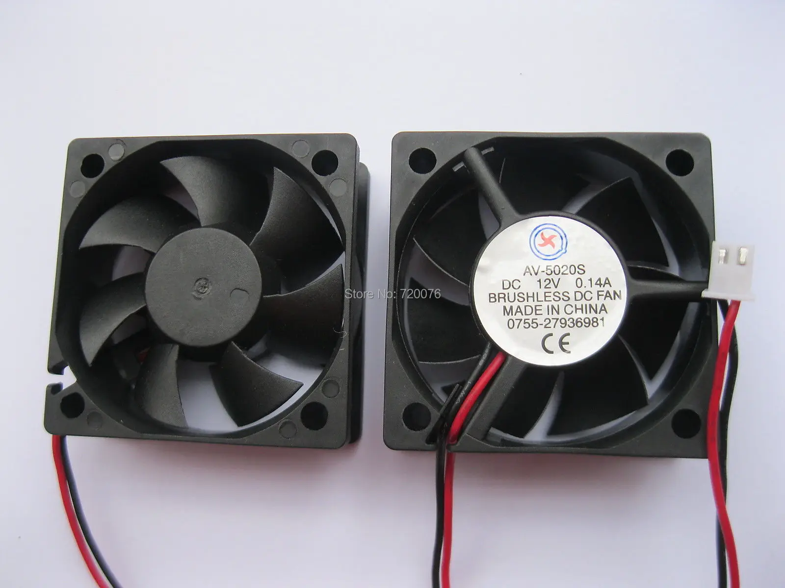 

1 pcs Brushless DC Cooling Fan 7 Blade 12V 5020S 50x50x20mm 2 Wires