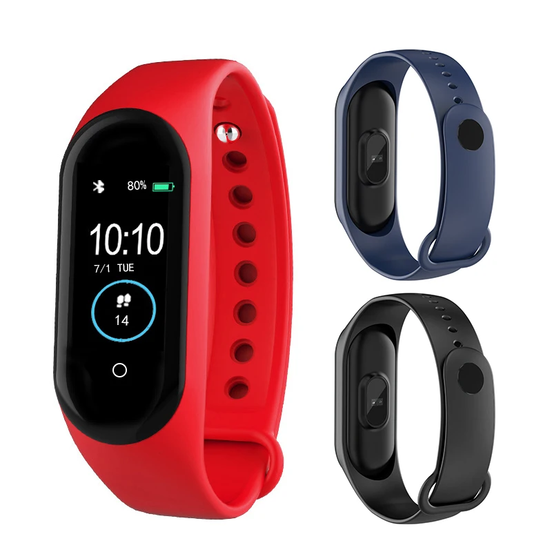 

M4 Touch Screen Smart Watch IP67 Waterproof Blood Pressure Heart Rate Monitor Women Men Fitness Smart Wristband Sport Watch