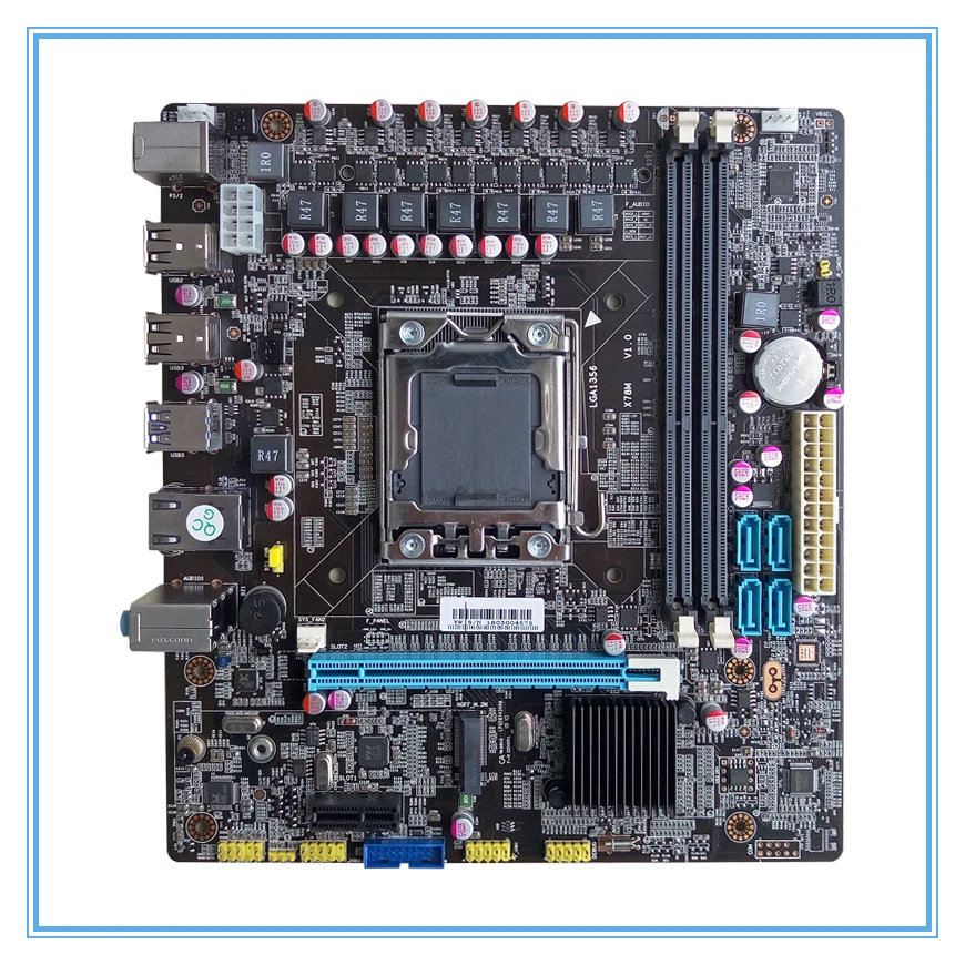 

free shipping New Desktop Motherboard X78 LGA 1356 M.2 ddr3 ecc ram port 32G USB3.0 M ATX mainboard