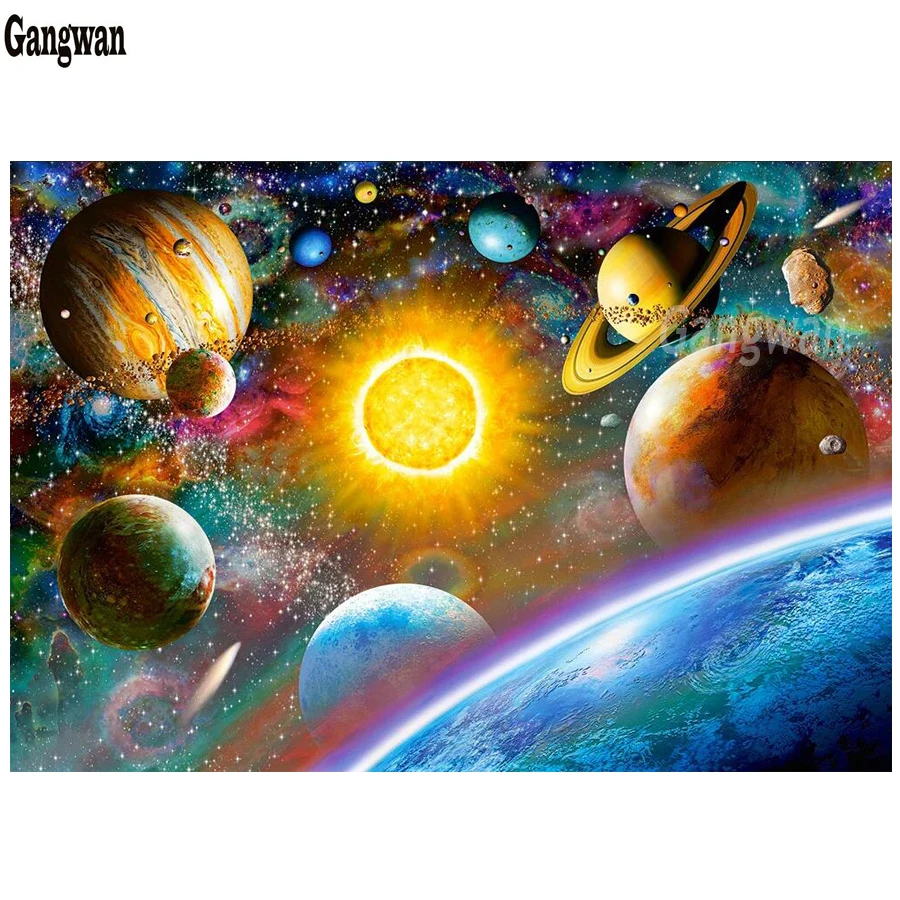 Planets,outer Space,boys 5d Diy Diamond Painting,galaxy,stars,mosaic Paint  Diamond Embroidery Cross Stitch Handmade Home Decor - Diamond Painting Cross  Stitch - AliExpress