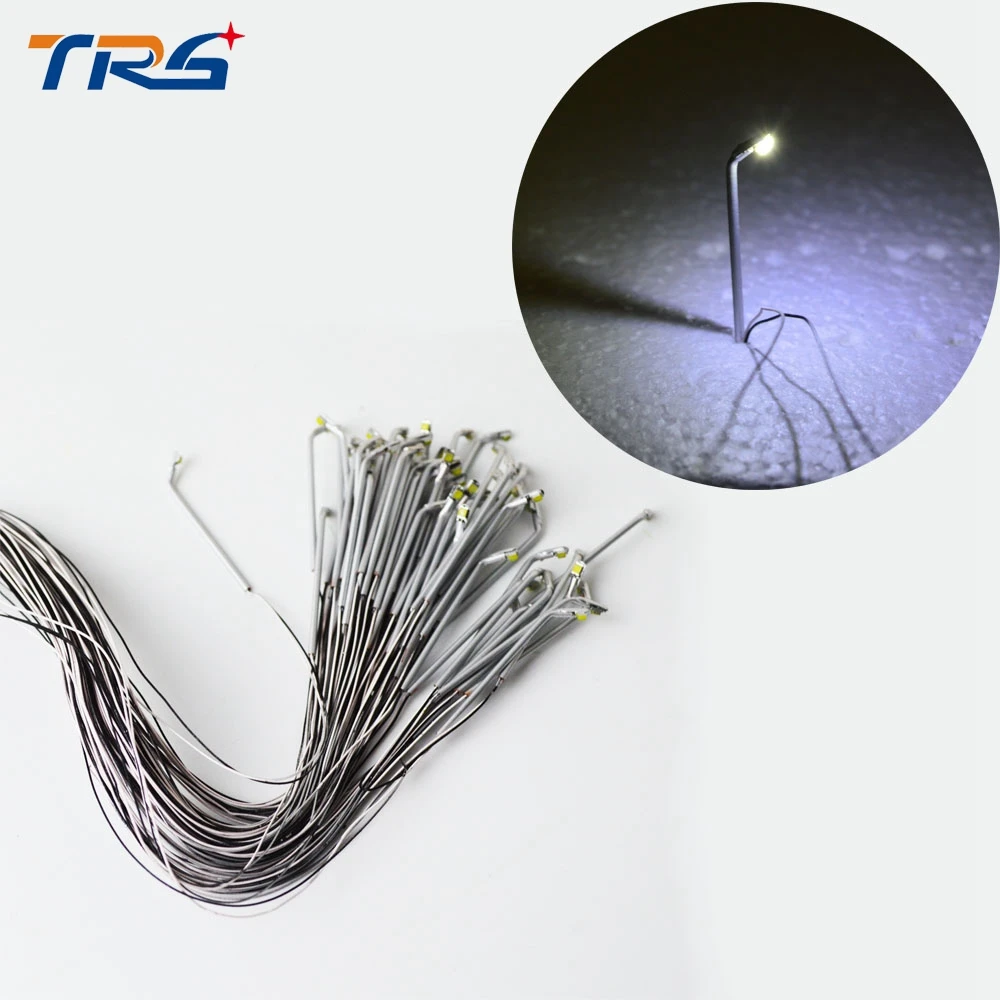 

Teraysun 3V 1/500 Metal copper Streets Lamp Modelmaking LED Lights Lamppost Model Railway Street Lighting Model Kids Toys